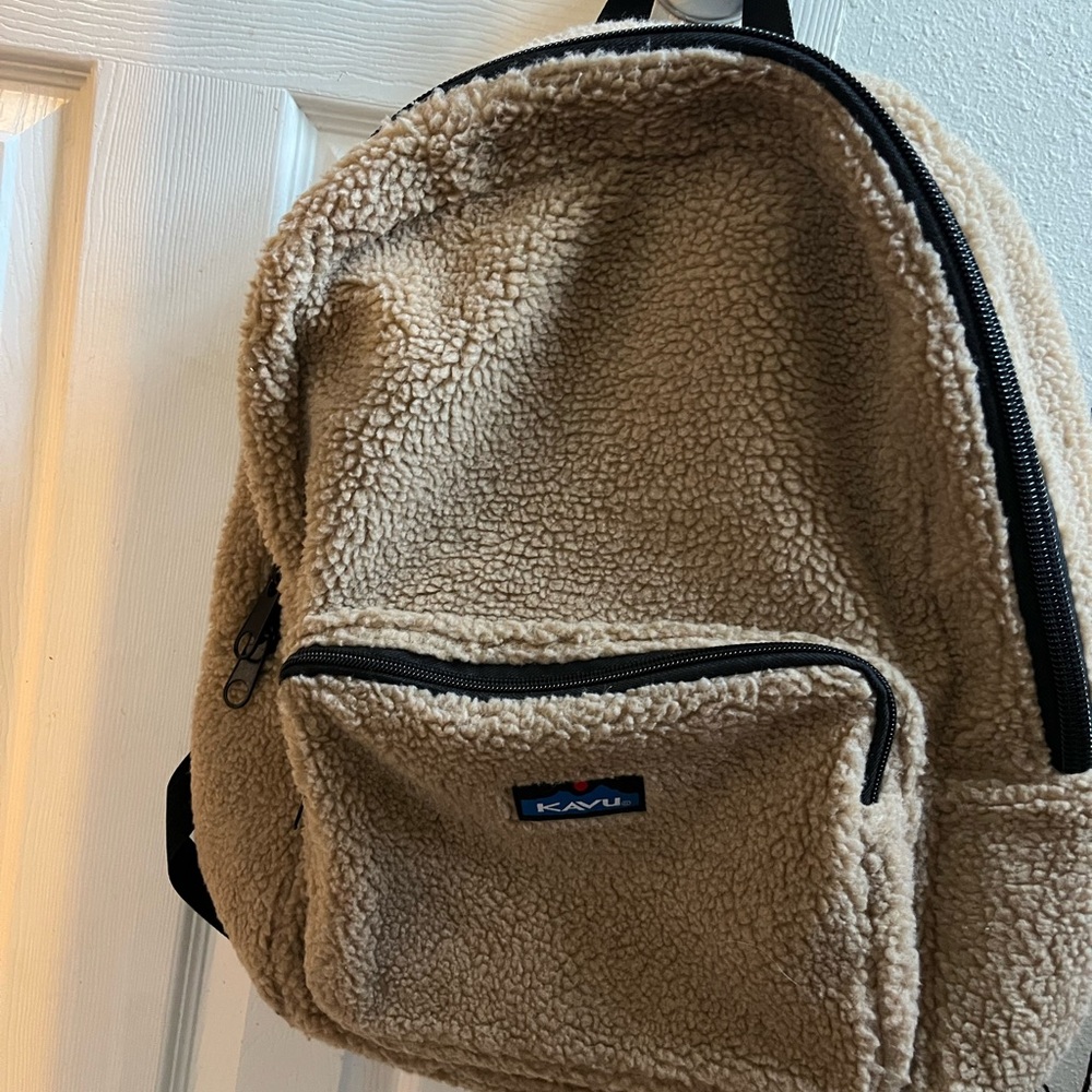 KAVU Tan Sherpa Backpack